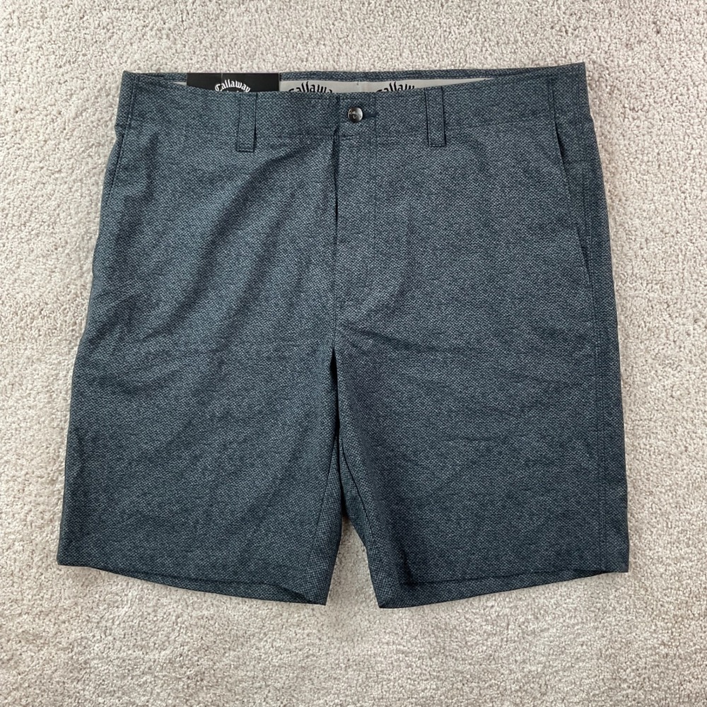 Callaway Mens Caviar Grey Performance Golf Shorts Active‎ Waistband 36 NWT